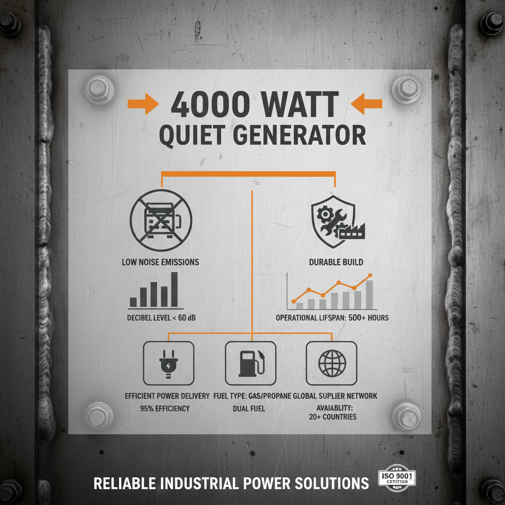 4000 watt generator quiet Supplier