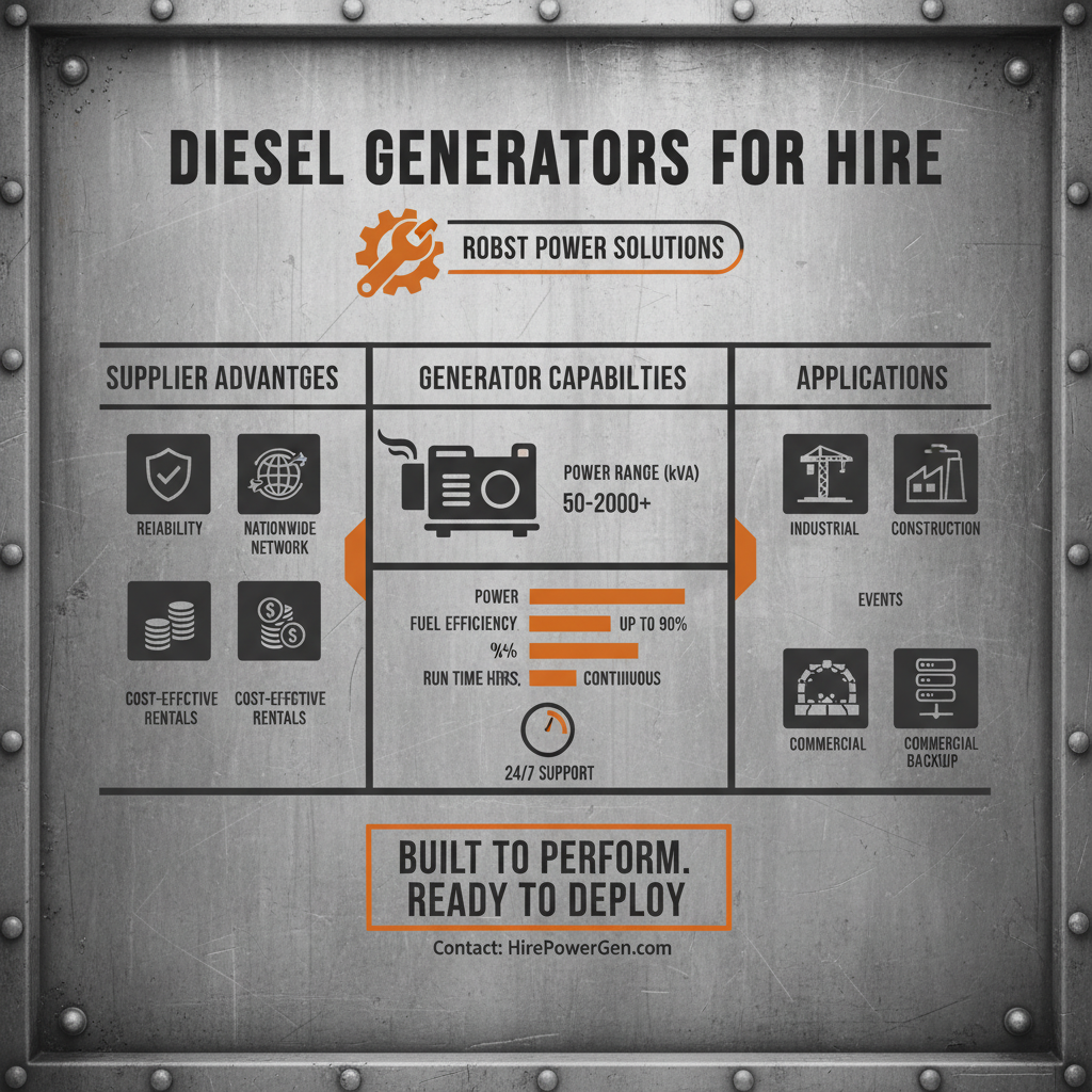diesel generators for hire Supplier