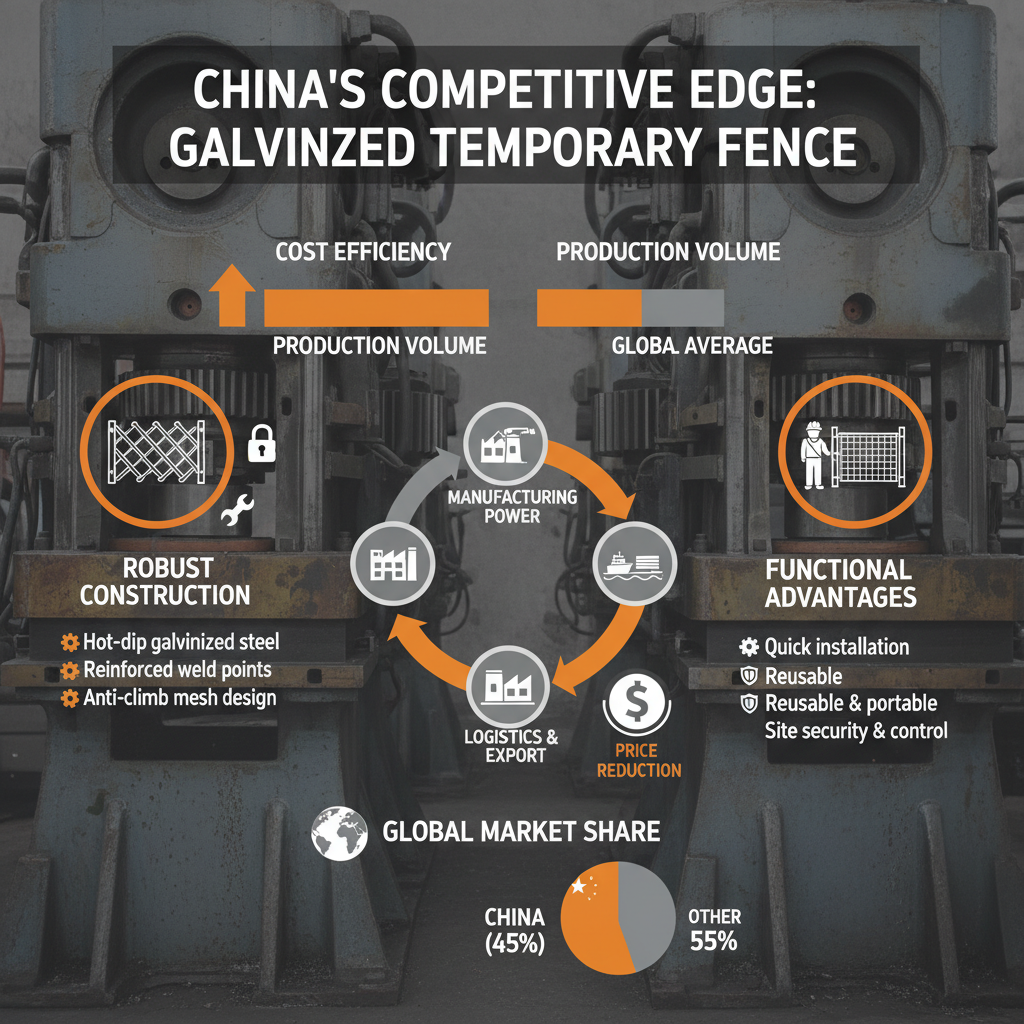 China Competitive Price Galvanized Temporary Fence for Secure Projects
