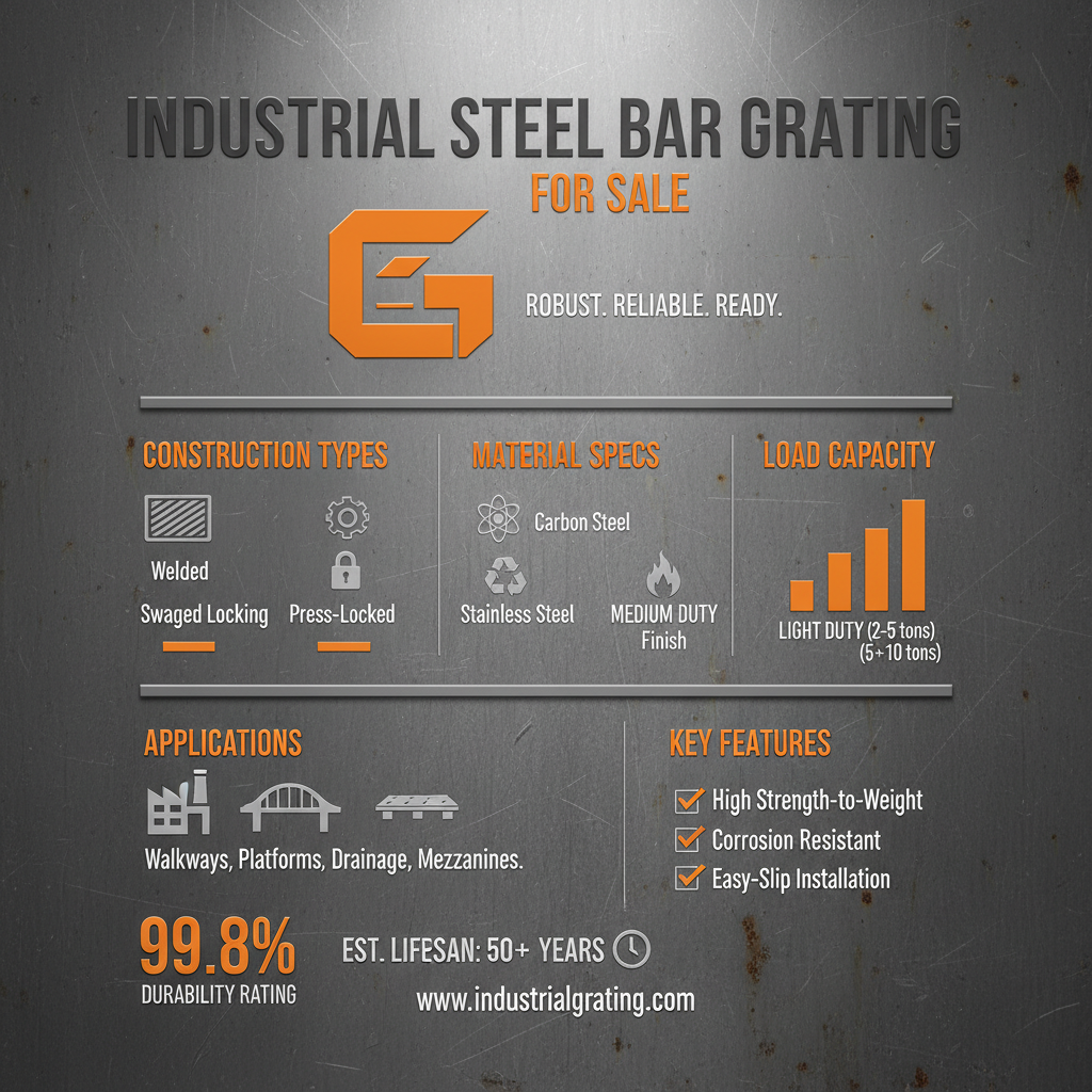 High Quality Steel Bar Grating for Sale Ensuring Safety and Durability