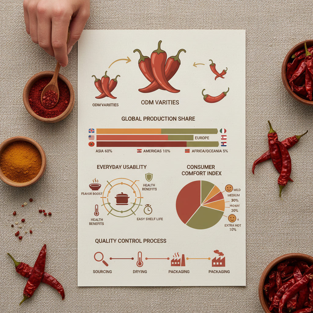 odm dried pepper pods