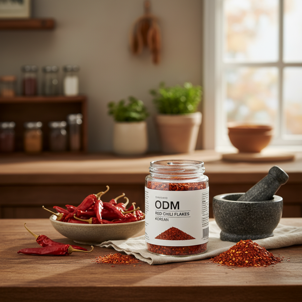 odm red chili flakes korean