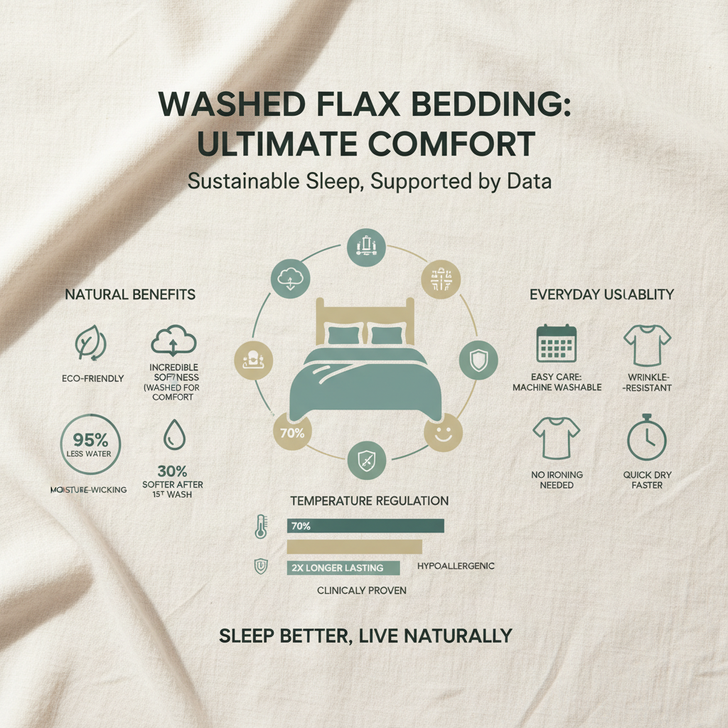 Experience the Luxurious Comfort of Washed Flax Bed Sheet Set