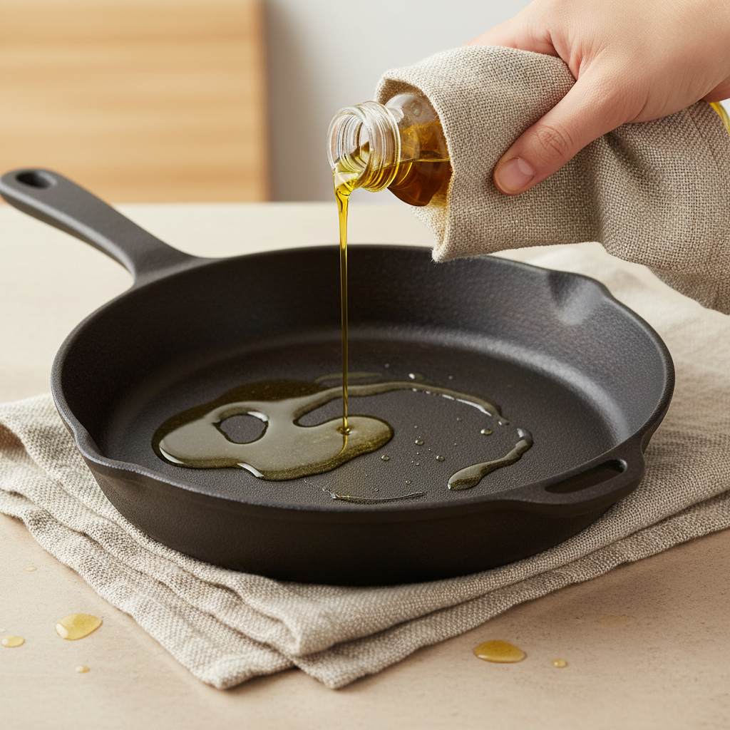 The Art of Vegetable Oil Coating Cast Iron for Durable NonStick Cookware