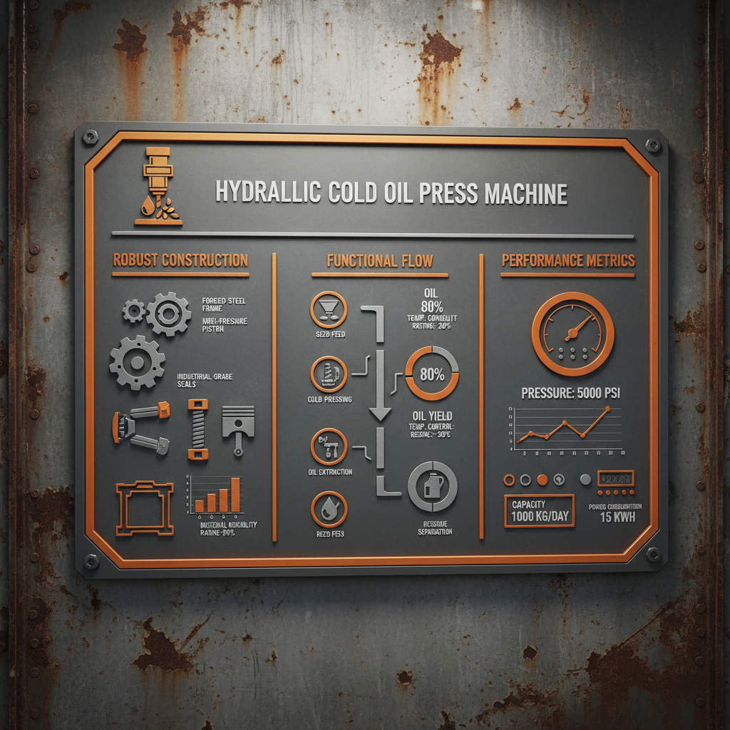 Advanced Hydraulic Cold Oil Press Machine for Sustainable Oil Extraction