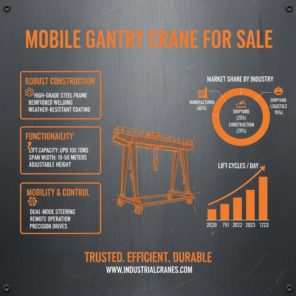 Find The Best Mobile Gantry Crane For Sale To Optimize Your Lifting Operations
