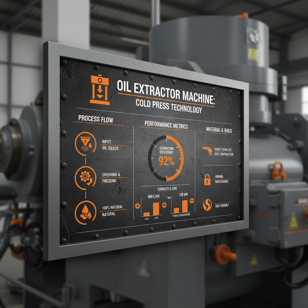 Advanced Oil Extractor Machine Cold Press Technology for Sustainable Production