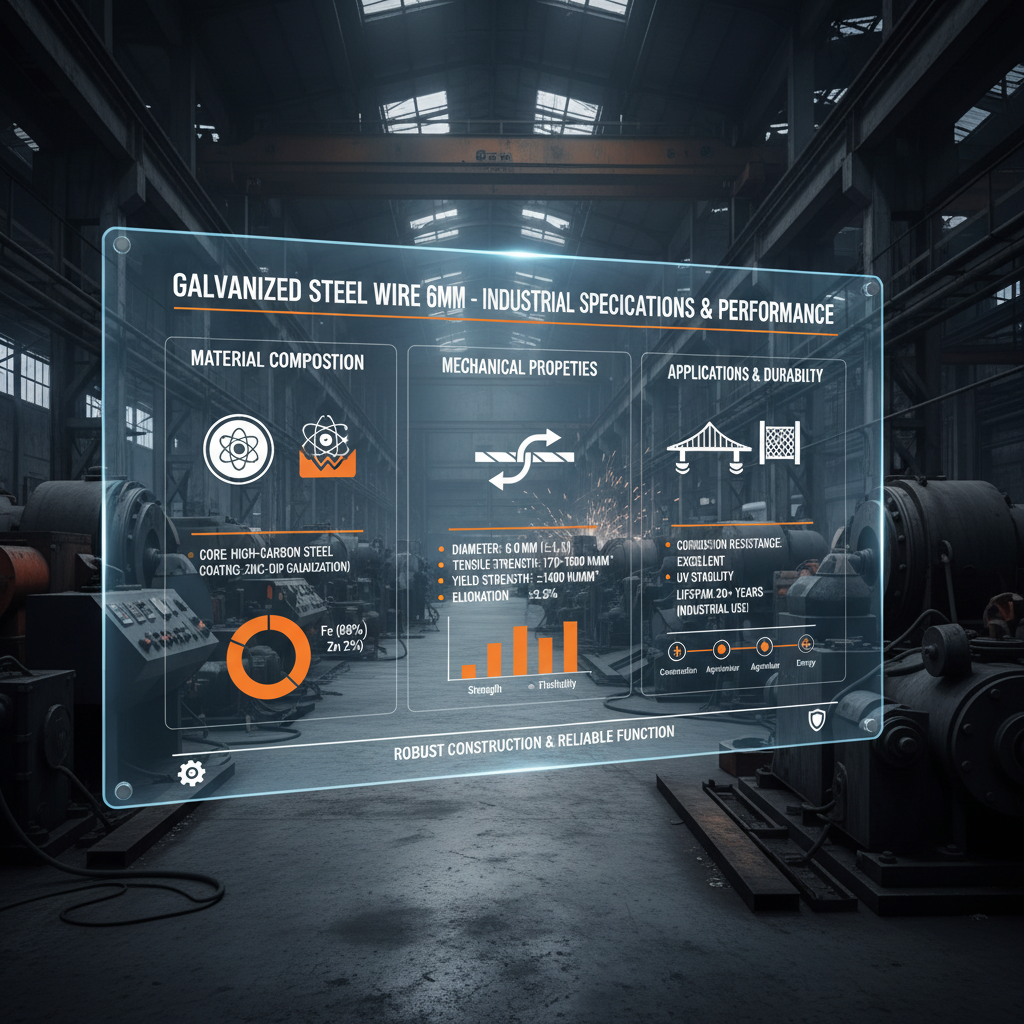 Galvanized Wire 6mm A Comprehensive Guide to Properties and Applications