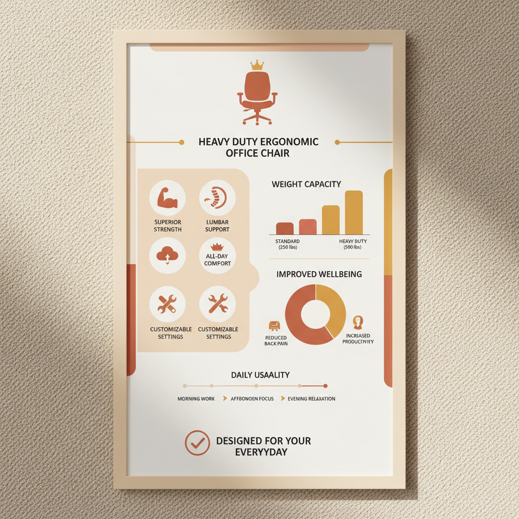 Invest in a Heavy Duty Ergonomic Office Chair for Optimal Workplace Wellness