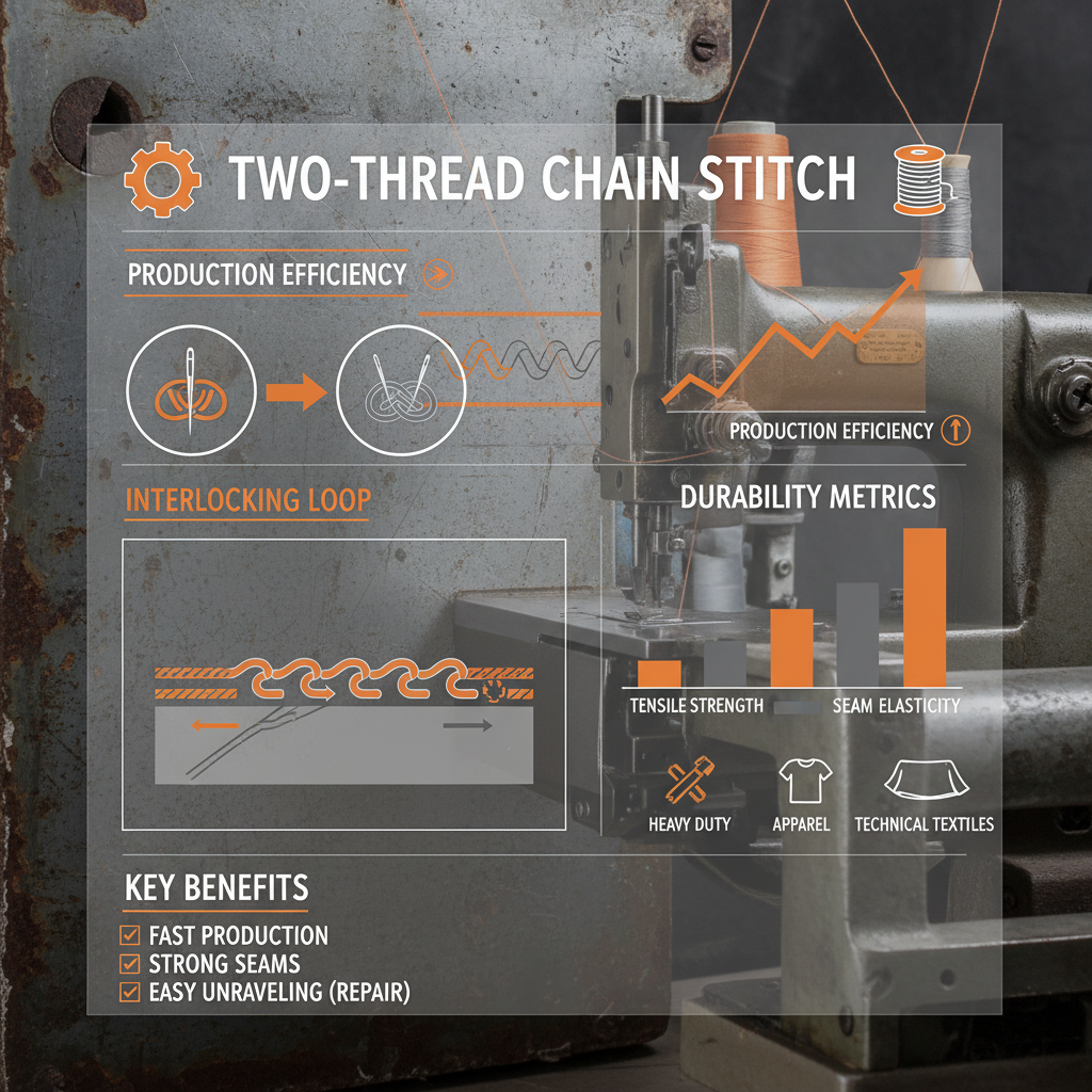 Exploring the Versatility and Efficiency of the Two Thread Chain Stitch