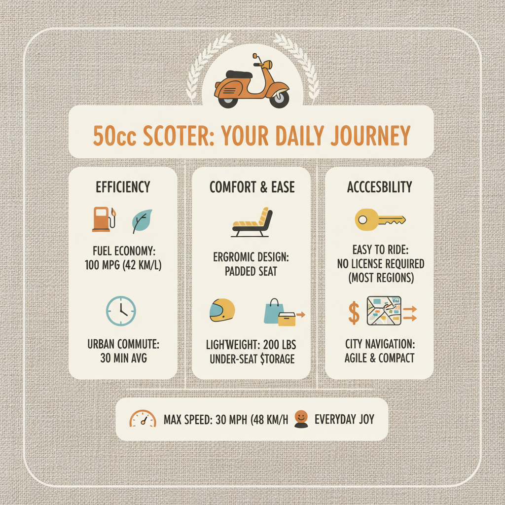 Exploring the Versatility and Global Impact of the 50cc Motorcycle Scooter