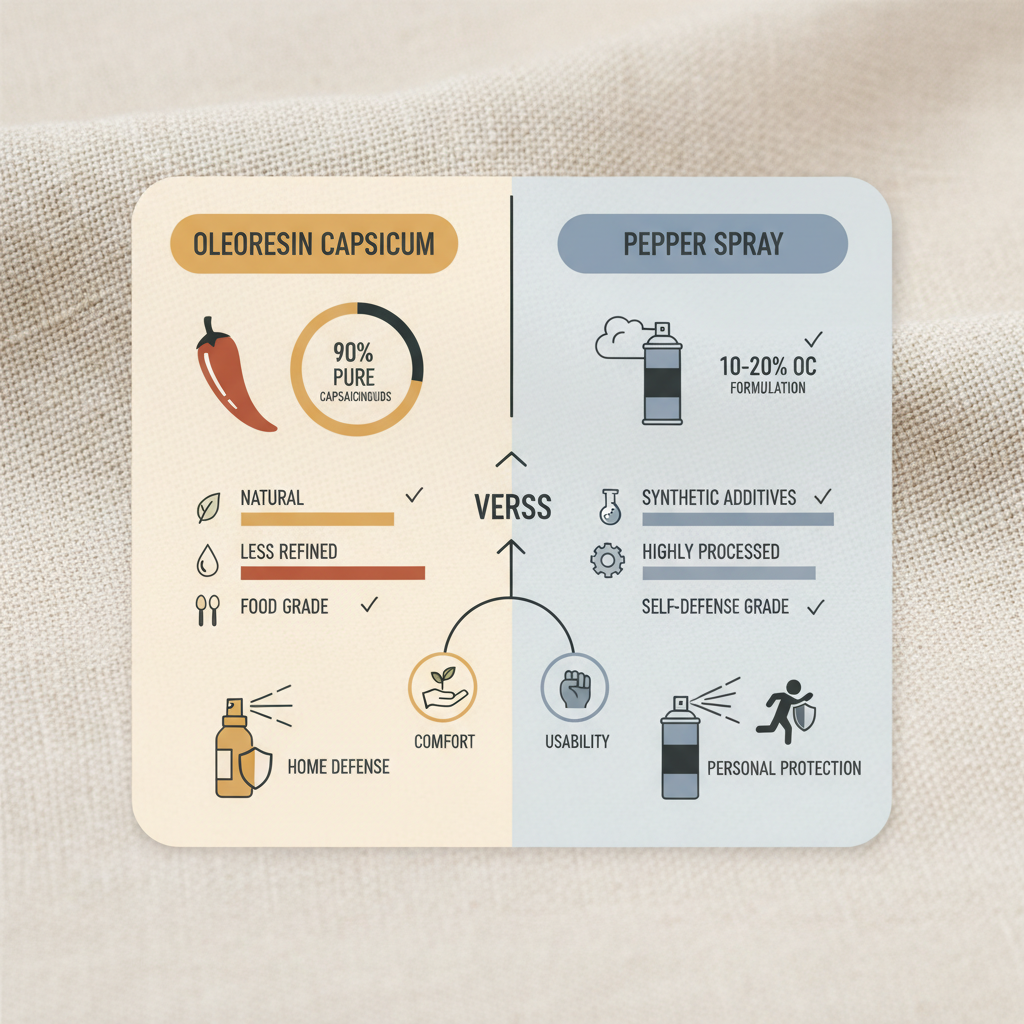 Understanding Oleoresin Capsicum vs Pepper Spray for Safety and SelfDefense