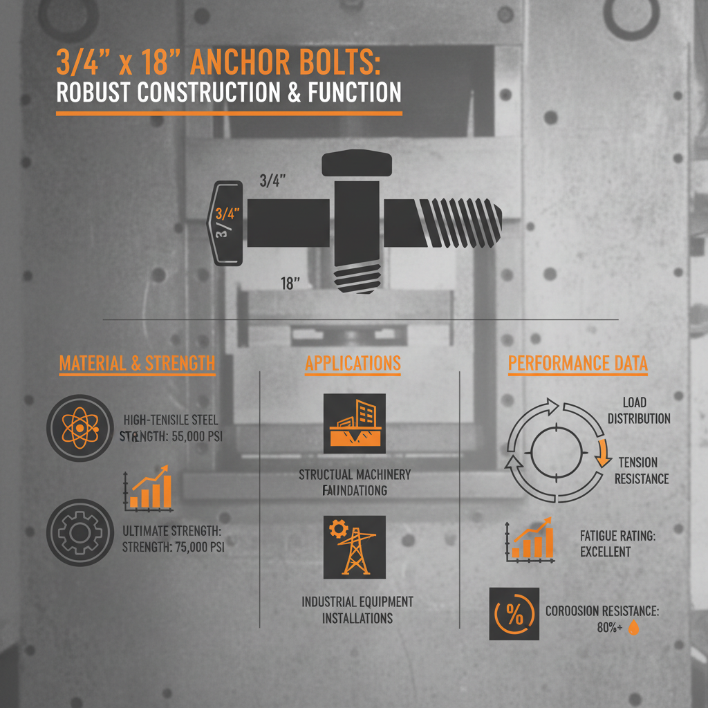 Essential 3 4 x 18 Anchor Bolts for Construction and Infrastructure Projects