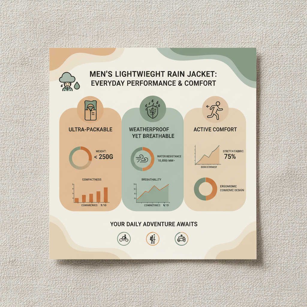 Explore the Versatility of Men's Lightweight Rain Jackets for All Weather Conditions