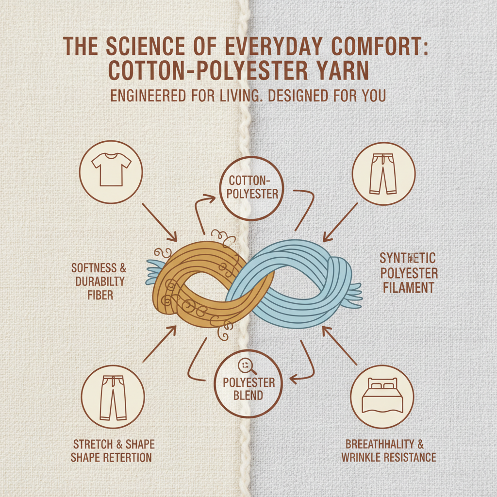 Exploring the Properties and Applications of Cotton Polyester Yarn