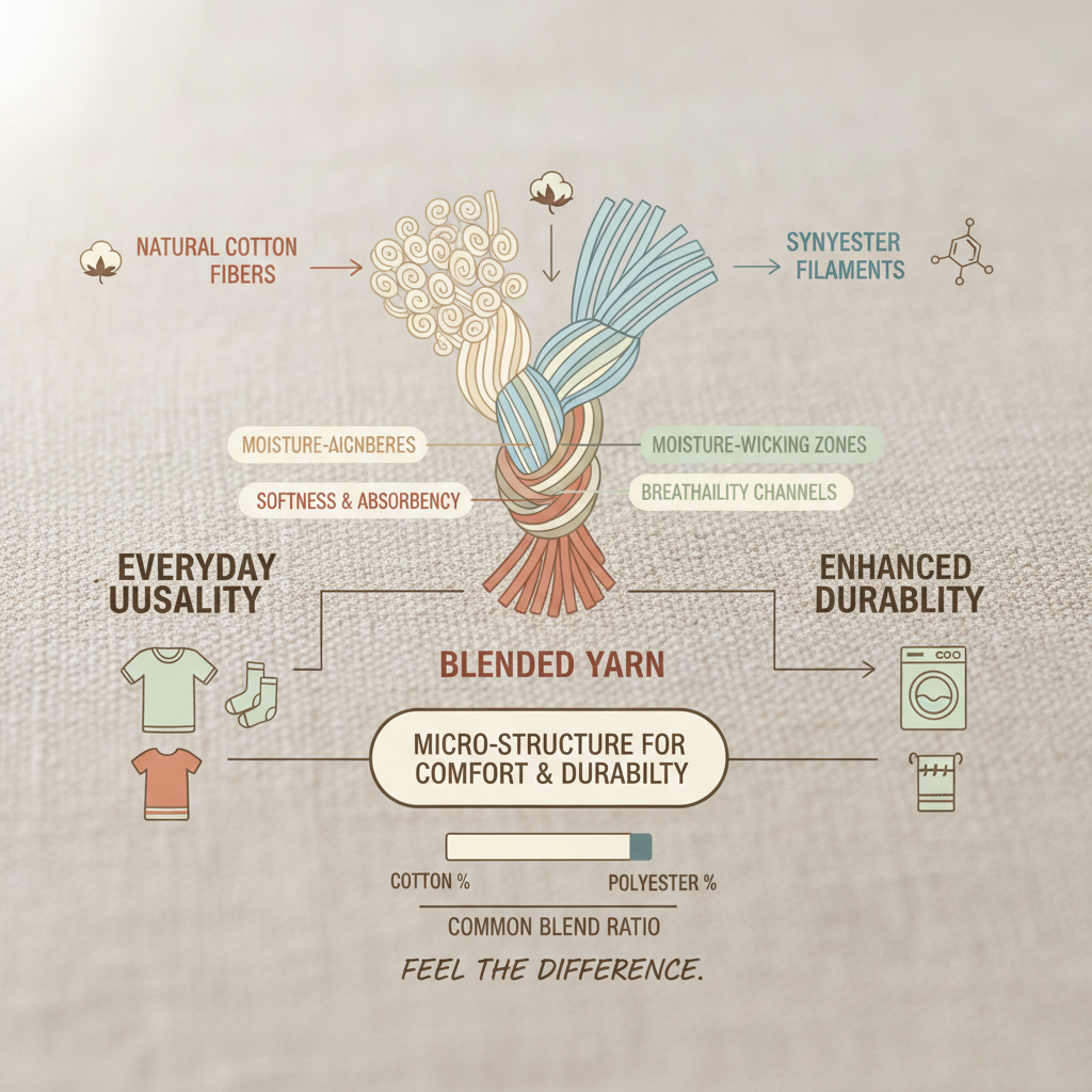 Exploring the Versatility of Cotton Polyester Blend Yarn for Modern Textiles