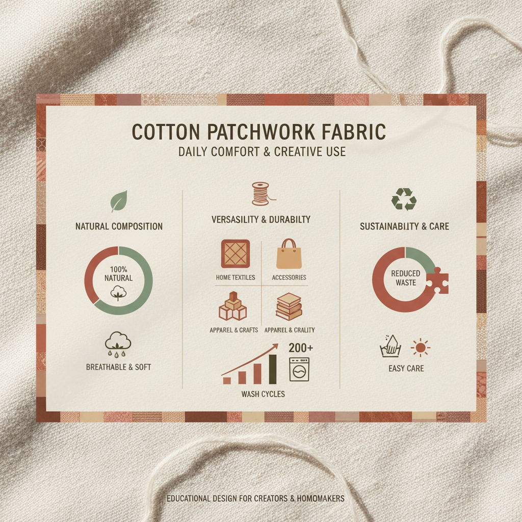 Exploring the Versatility and Sustainability of Cotton Patchwork Fabric
