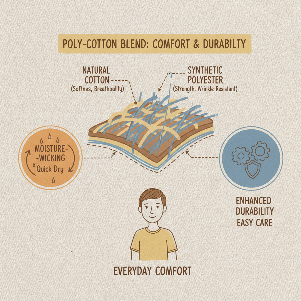 Exploring the Versatility and Benefits of Poly Cotton Blend Fabric