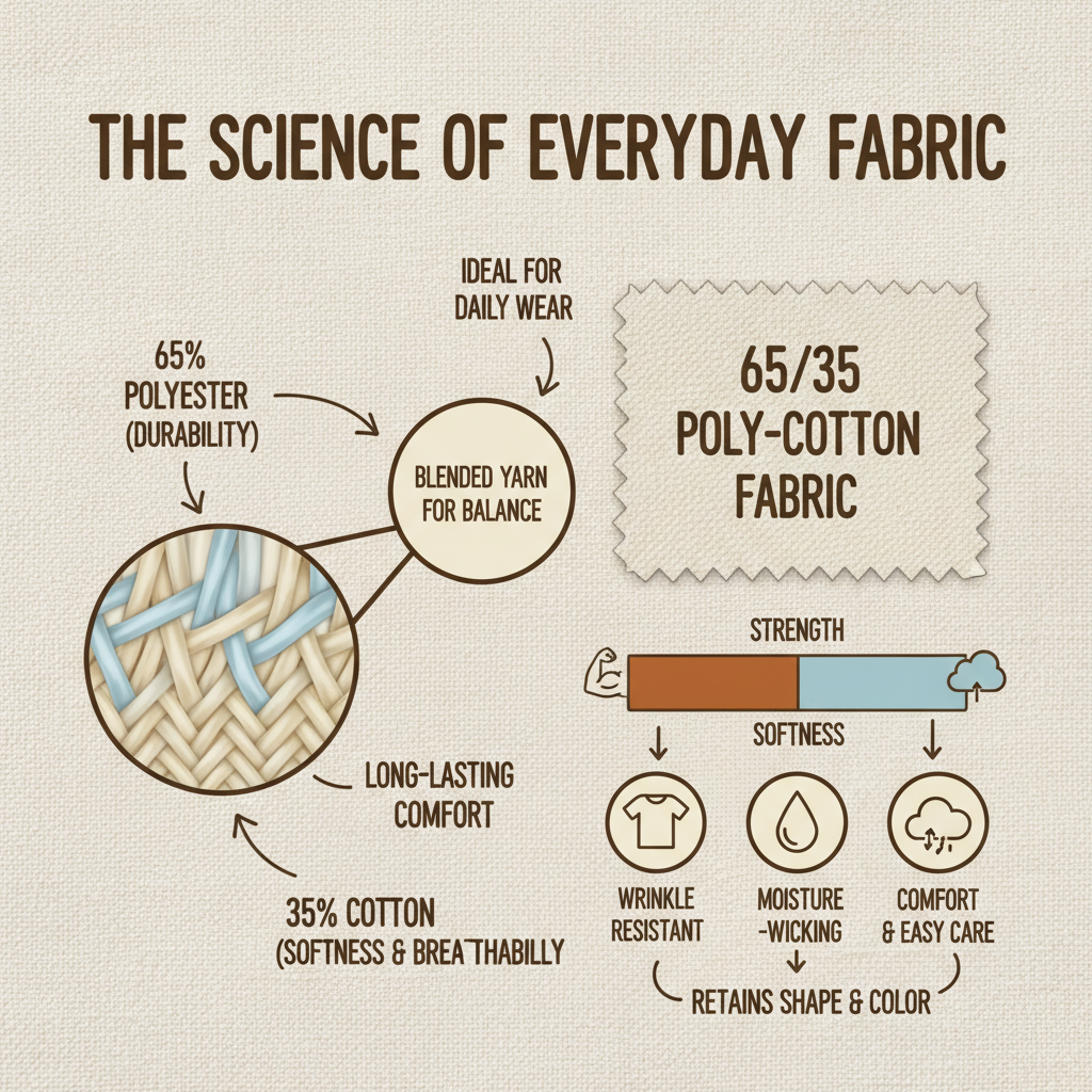 Exploring the Versatility and Benefits of 65 35 Poly Cotton Fabric