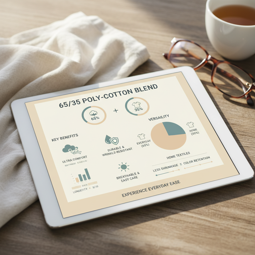 Exploring the Versatility and Benefits of 65 35 Poly Cotton Fabric