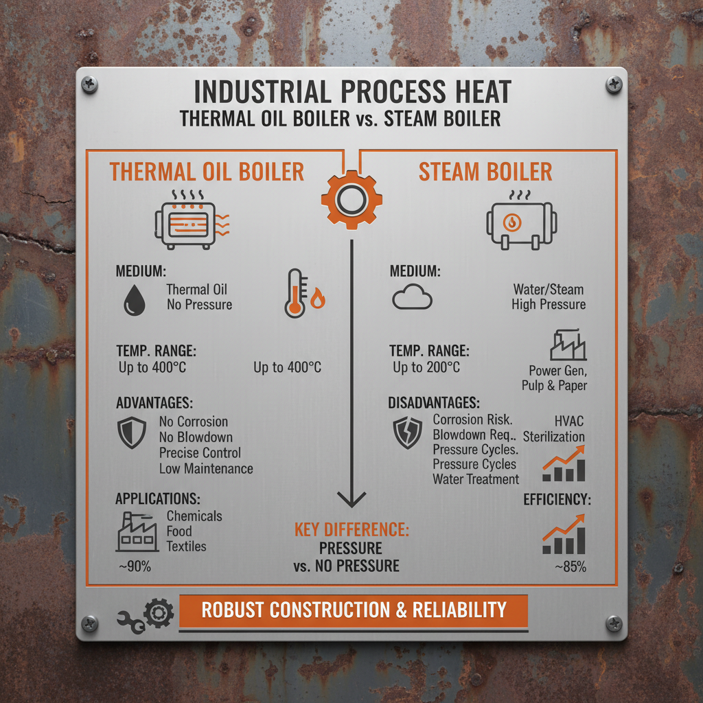 Exploring Thermal Oil Boiler vs Steam Boiler for Industrial Heating Applications