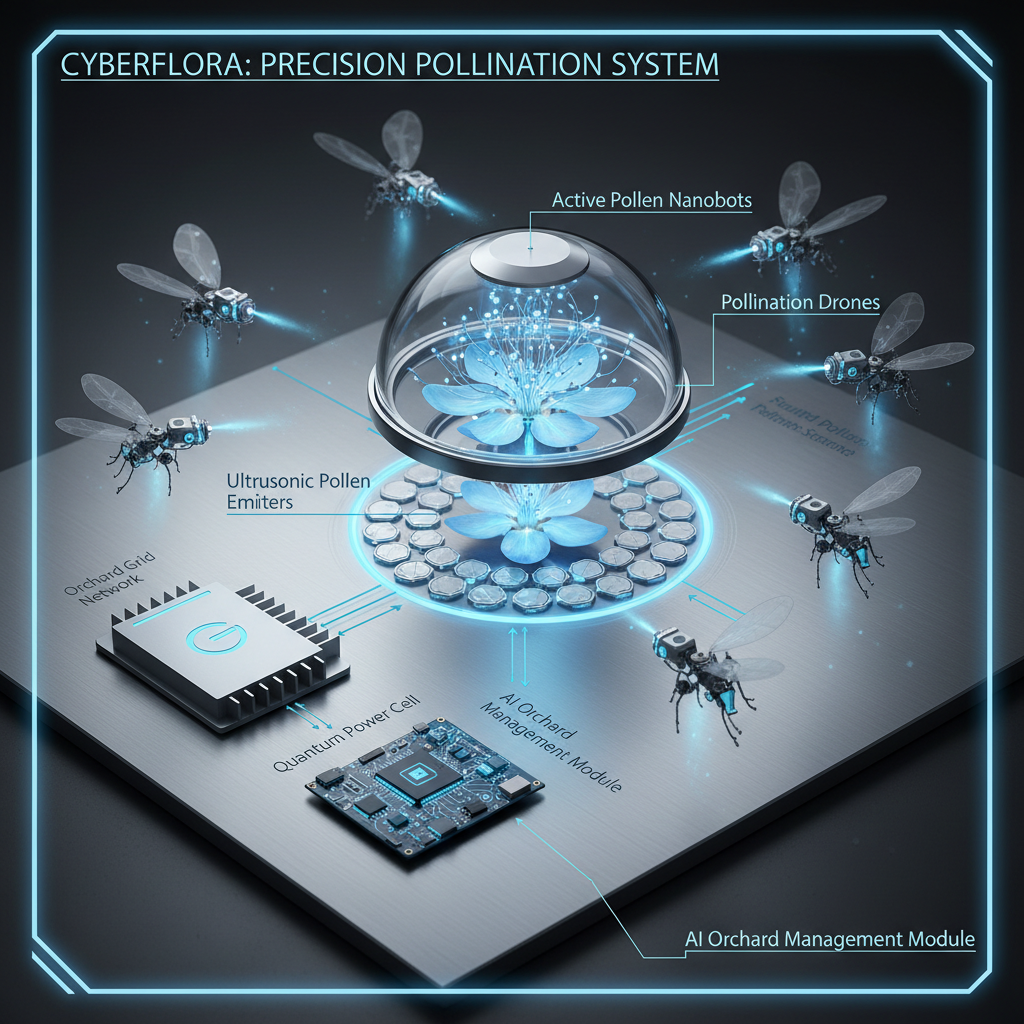 Optimizing Apple Orchard Yields with Strategic Active Pollen for Pollination
