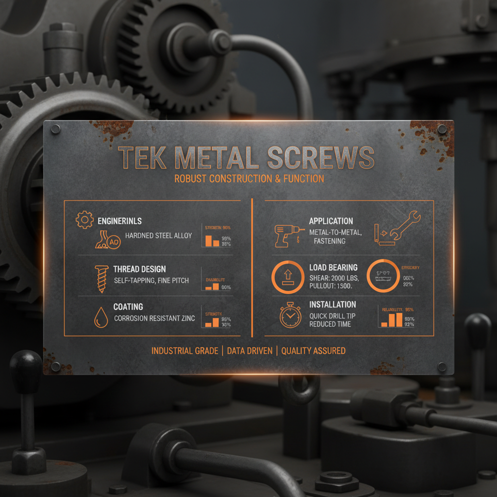 Essential Guide to Tek Metal Screws Applications and Industry Impact
