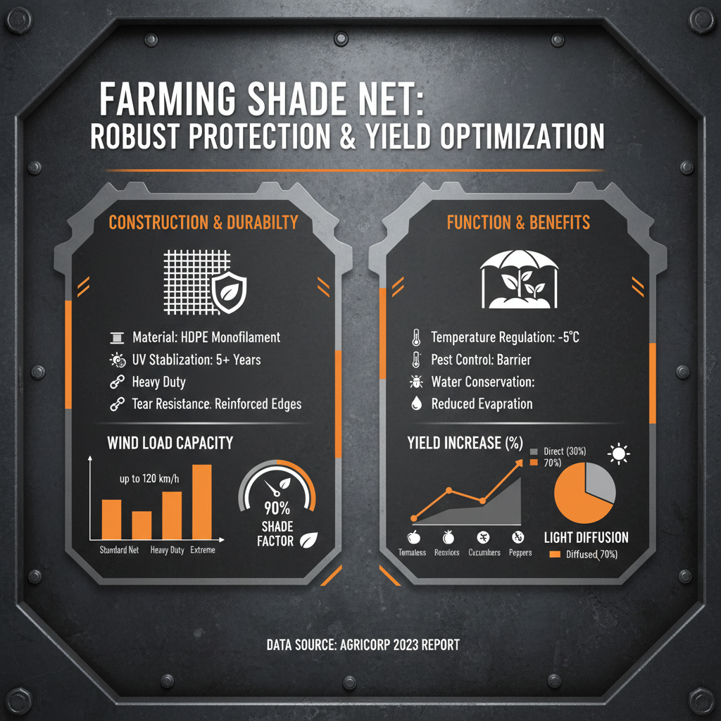 Enhancing Agricultural Productivity with Advanced shade net for farming Solutions