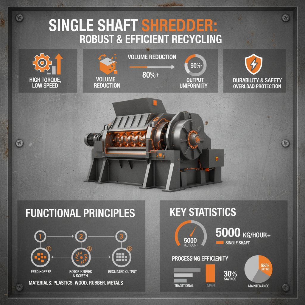 Advancing Waste Management with Robust Single Shaft Shredder Technology