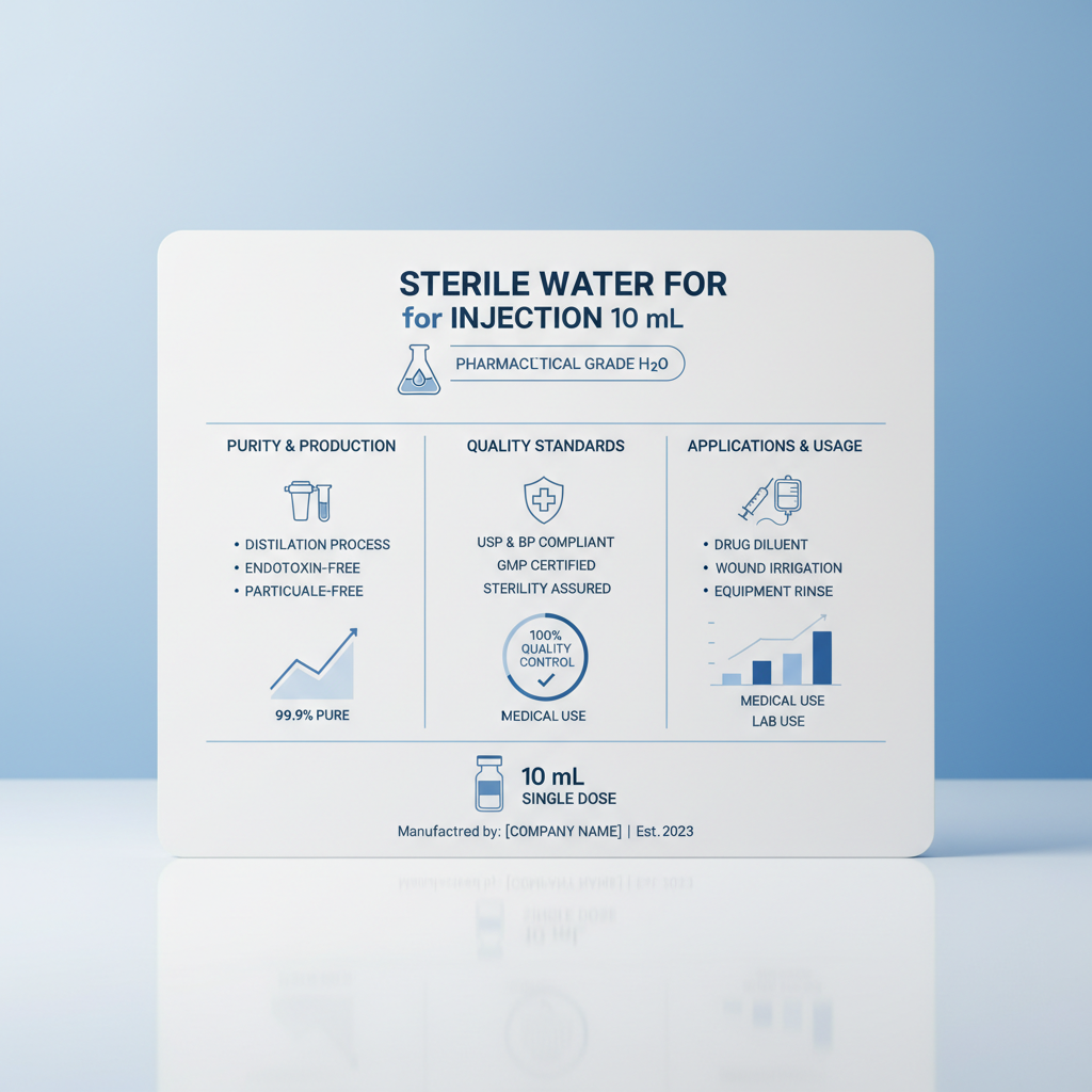 Essential sterile water for injection 10 ml in Healthcare and Pharmaceutical Applications