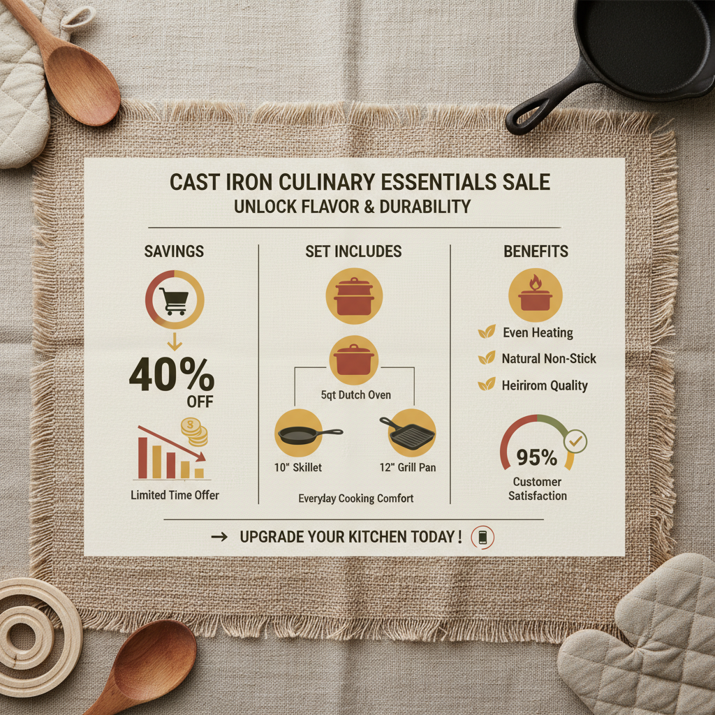 Unlock Culinary Excellence with a Premium Cast Iron Set Sale
