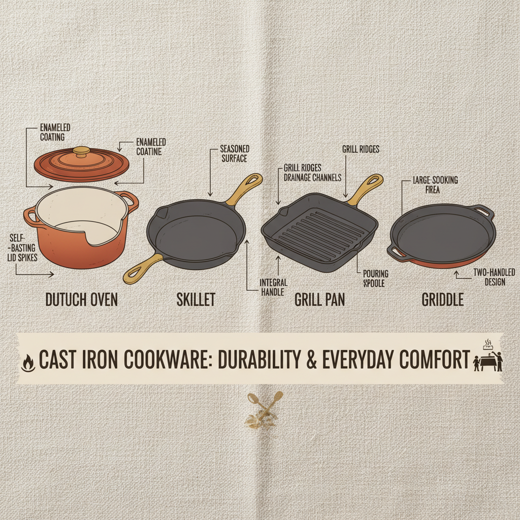 Exploring the World of Different Types of Cast Iron Cookware