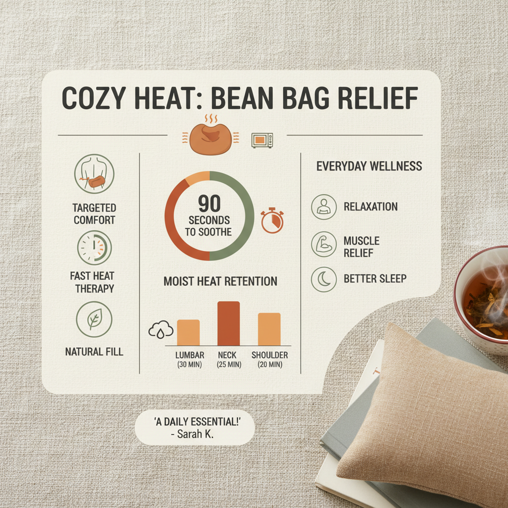 Microwavable Bean Bag Heating Pad For Effective Pain Relief And Wellness