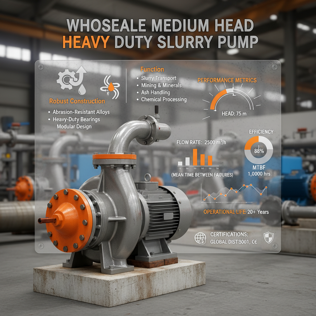 Comprehensive Guide to Wholesale Medium Head Heavy Duty Slurry Pump Solutions