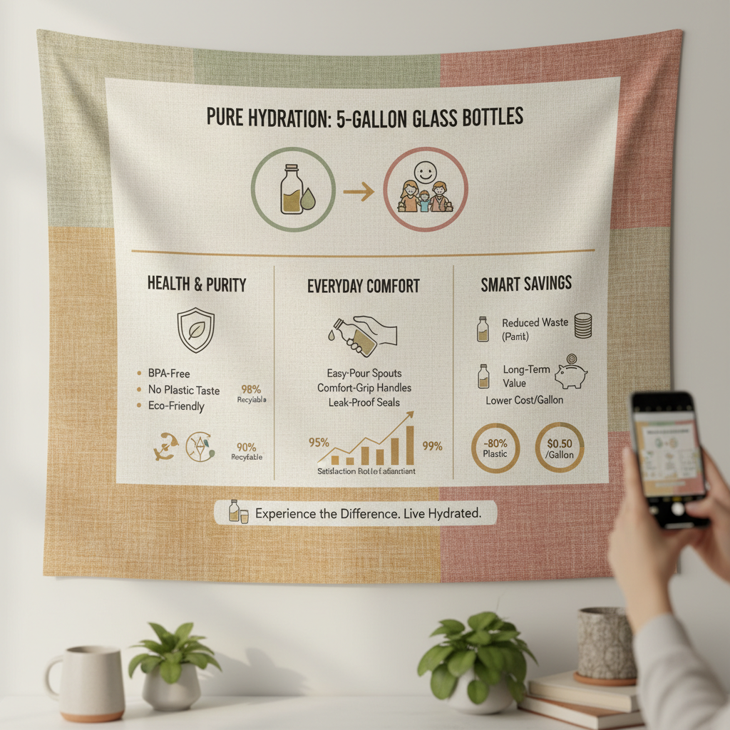 Discover the Benefits of 5 gallon glass water bottles for sale for Sustainable Hydration