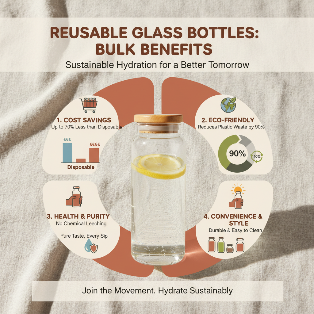 Sustainable Hydration Solutions reusable glass water bottles bulk for a Greener Future