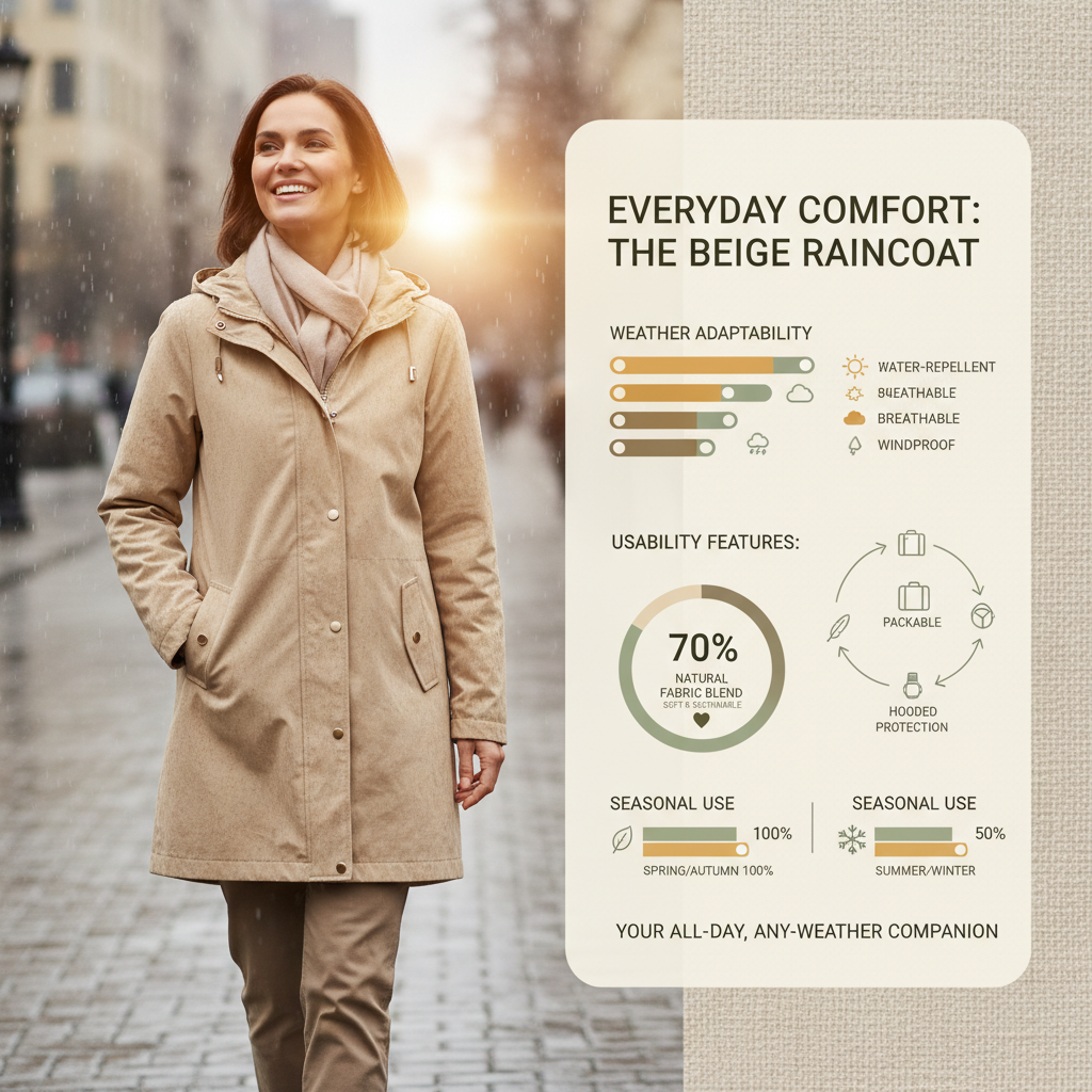 The Timeless Appeal of the Beige Raincoat Style and Practicality