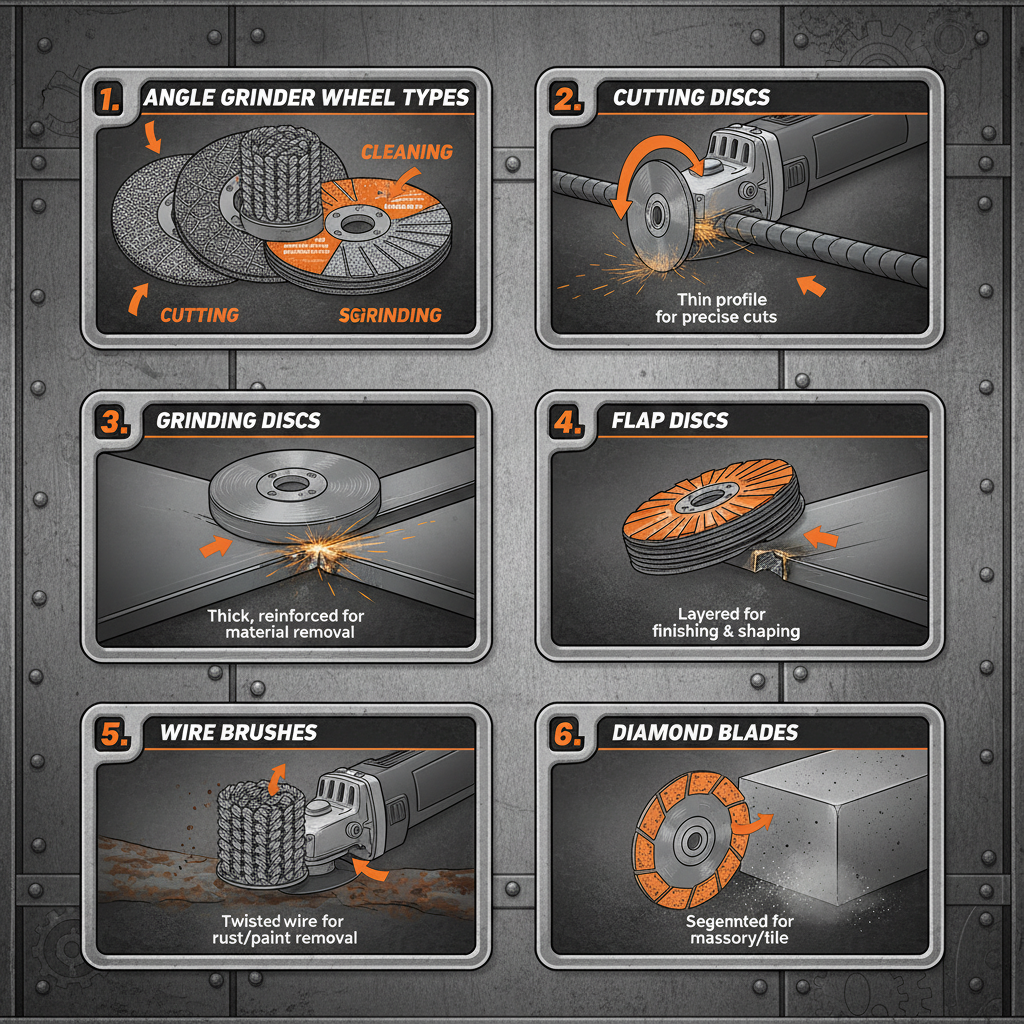 Comprehensive Guide to Angle Grinder Wheel Types and Applications