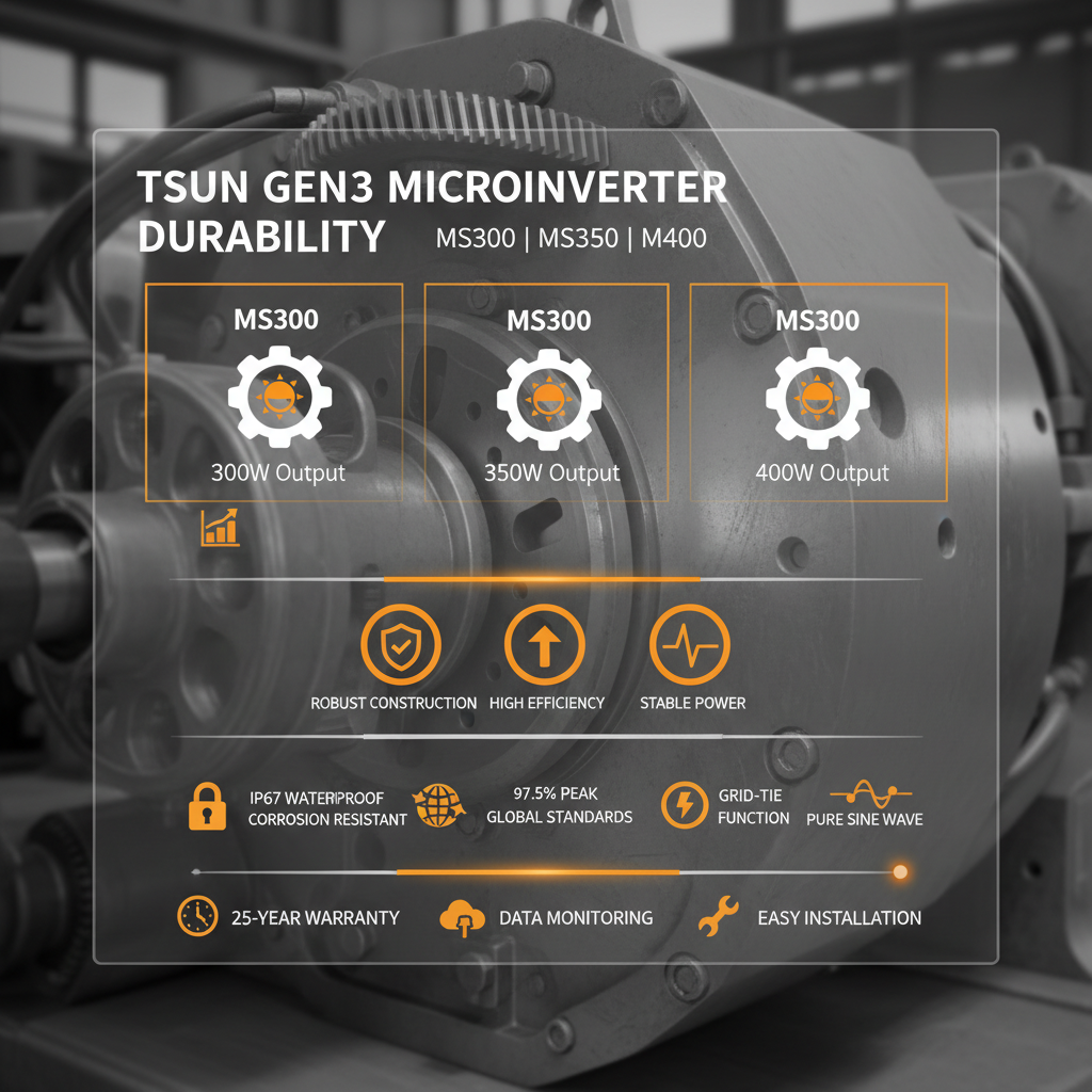 Durable Tsun Gen3 Microinverter Ms300ms350ms400 Revolutionizing Distributed Energy Generation