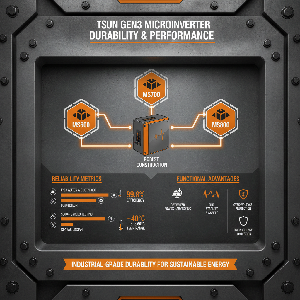 Maximize Energy Efficiency with the durable tsun gen3 microinverter ms600ms700ms800 System