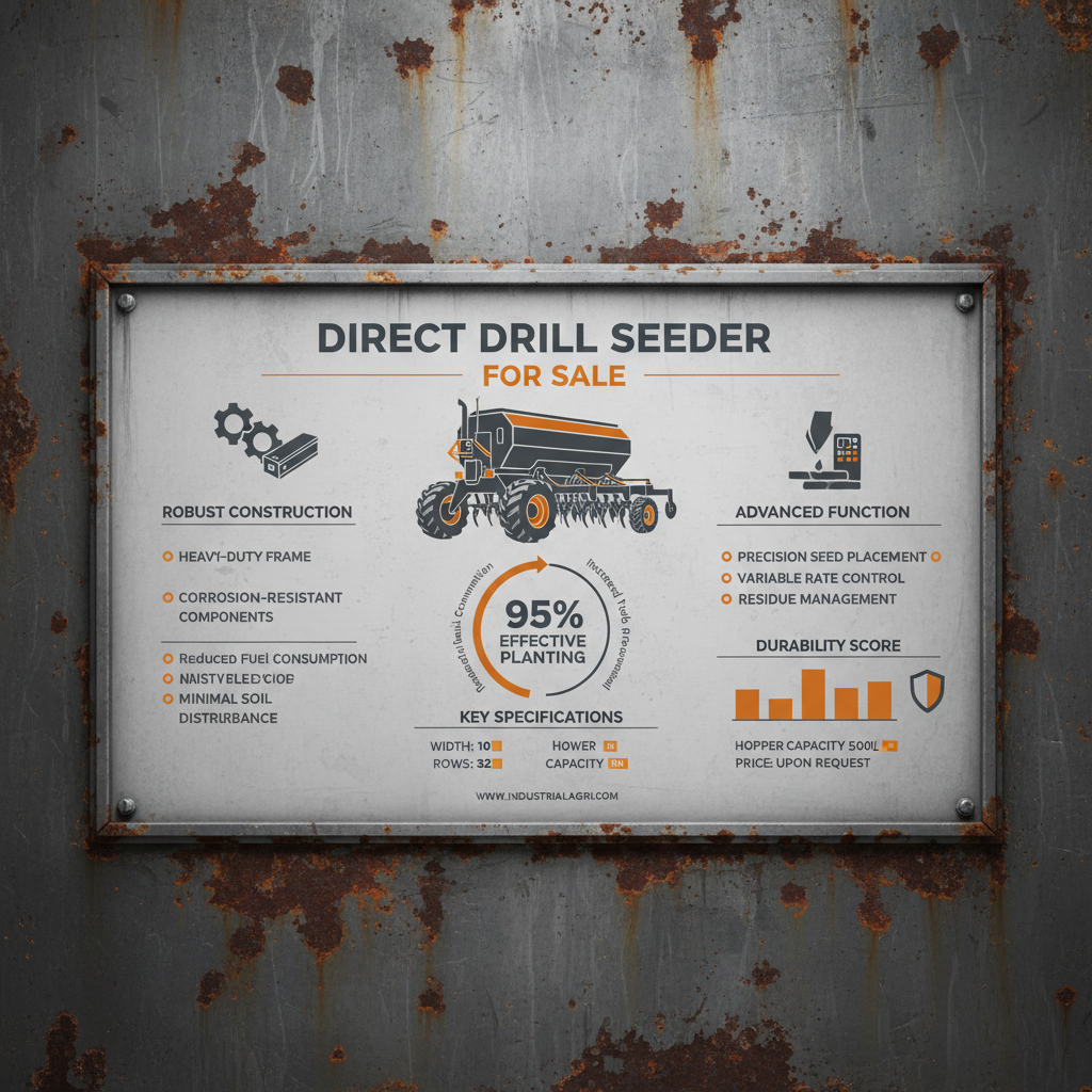 Investing in Sustainable Farming with a Direct Drill Seeder for Sale