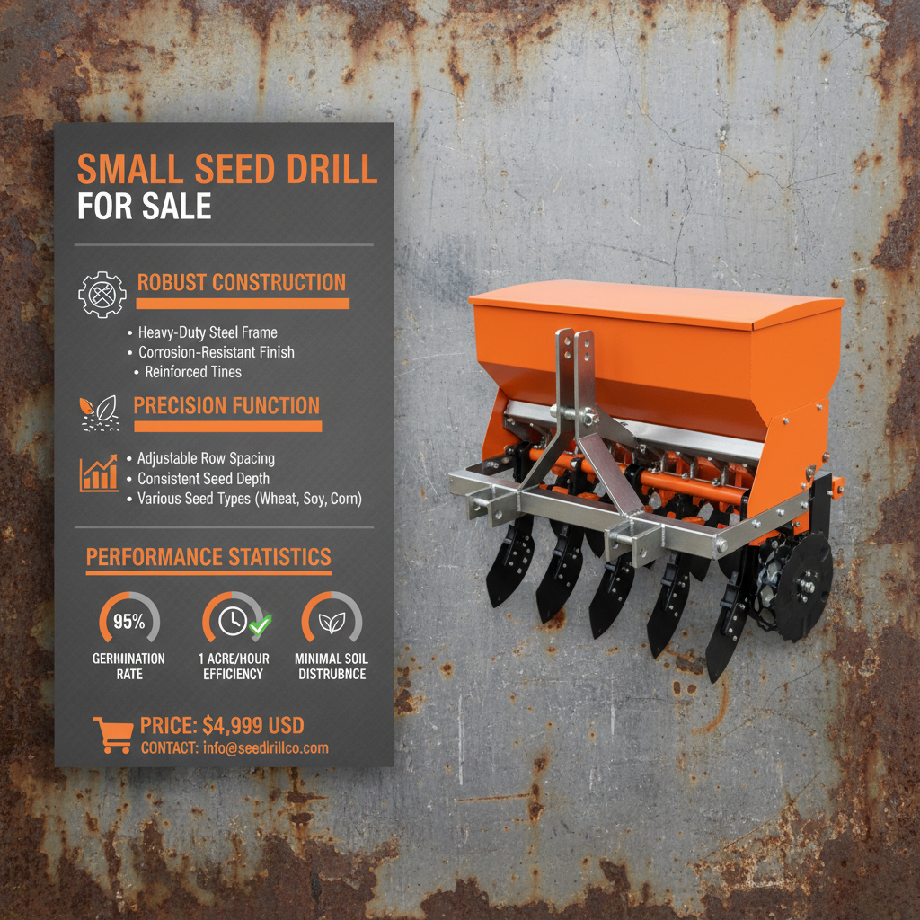 Affordable Small Seed Drill for Sale Revolutionizing Global Agriculture