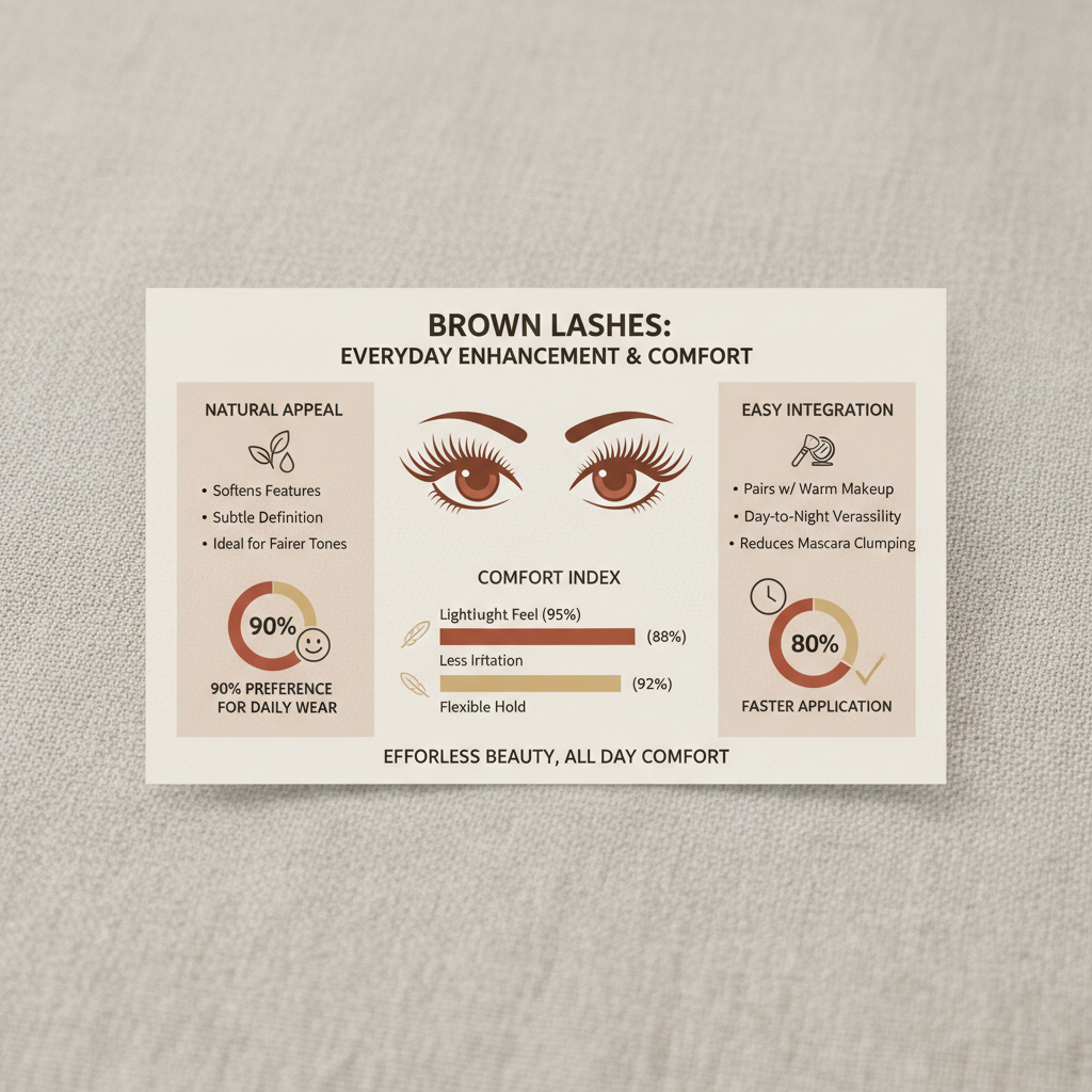 Embrace Subtle Beauty The Rise of Brown Lashes in Modern Cosmetics