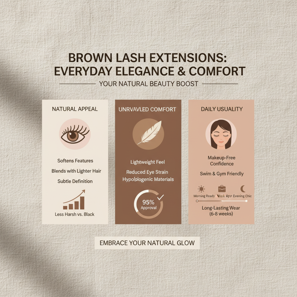 The Growing Popularity and Benefits of Brown Lash Extensions for Enhanced Beauty