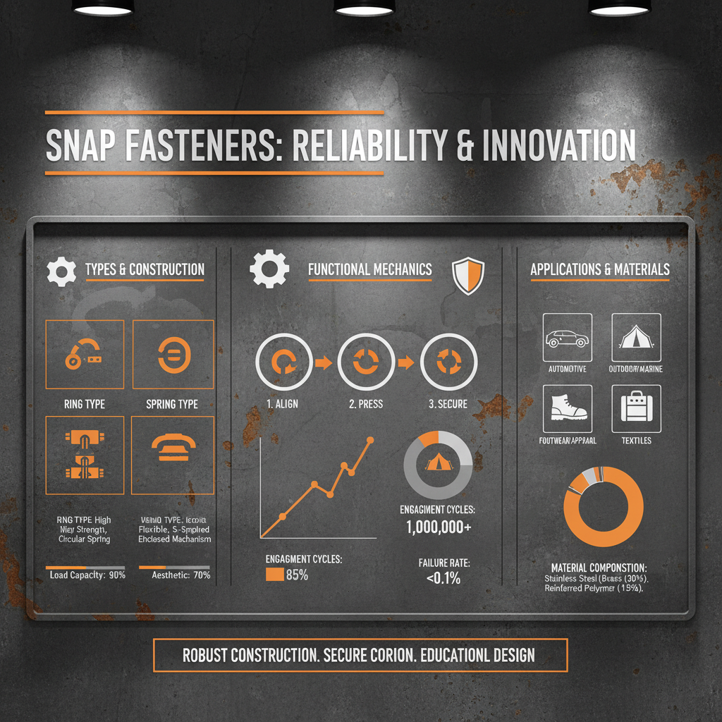 Exploring the Versatility and Industrial Significance of Snap Fasteners