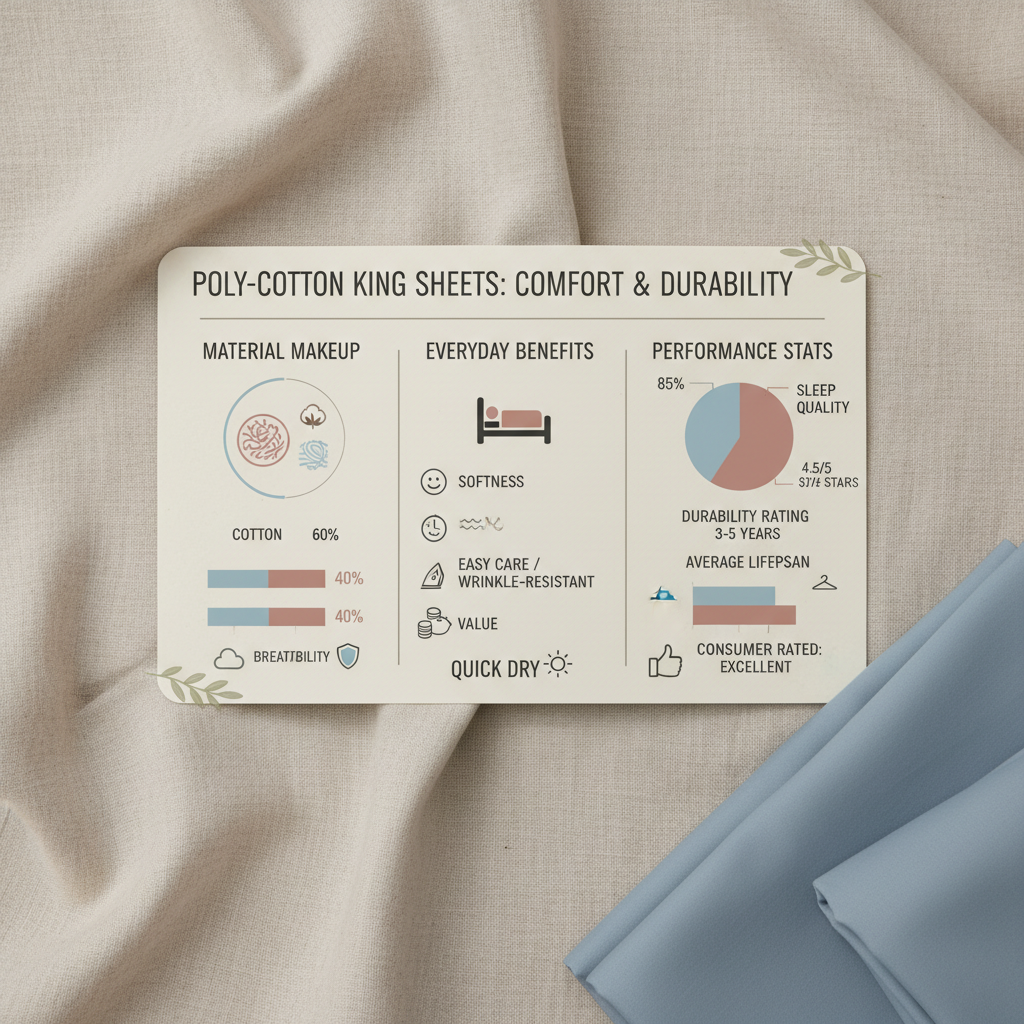 Discover the Comfort and Durability of Poly Cotton Sheets King Size