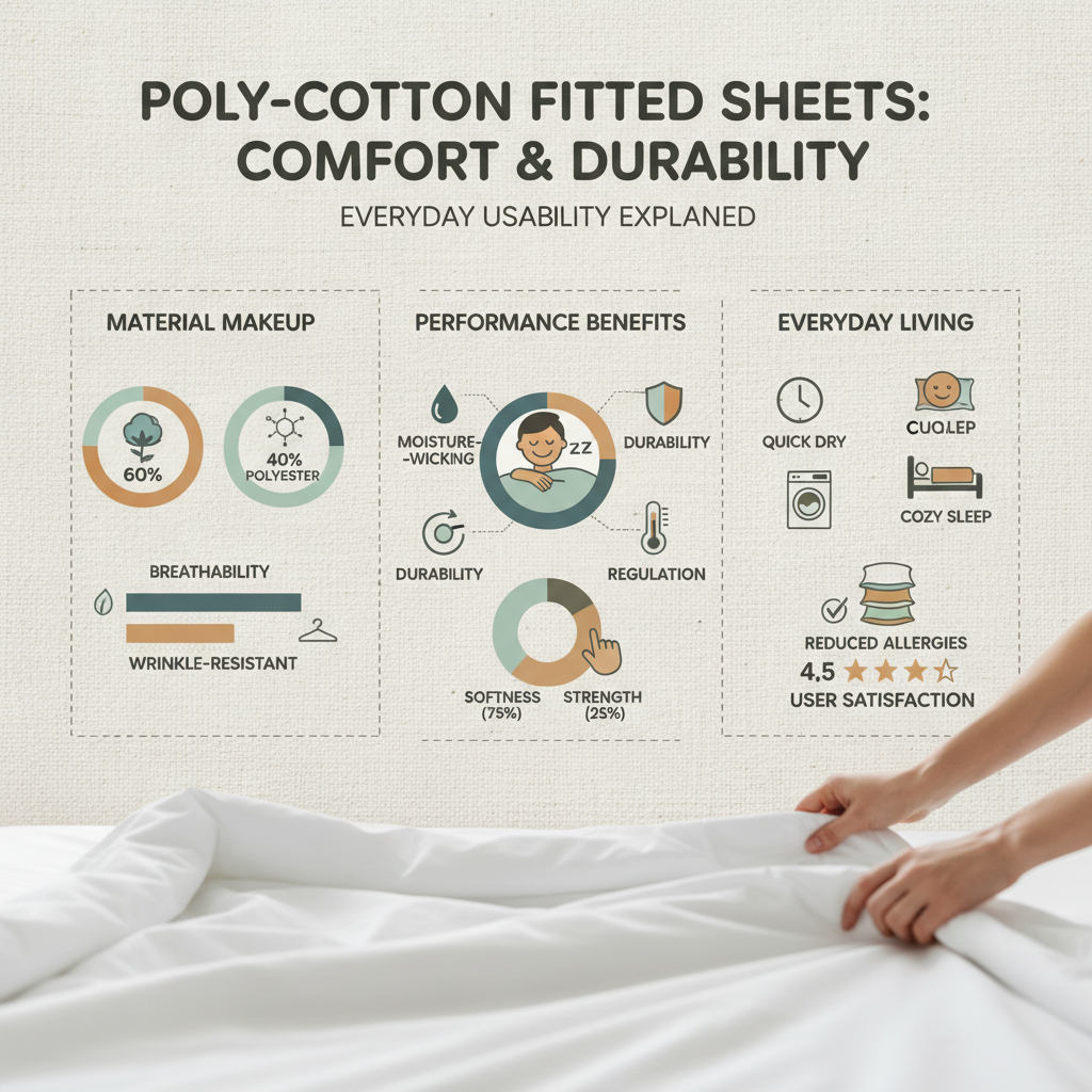 Affordable and Durable Polyester Cotton Fitted Sheets for Comfortable Sleep