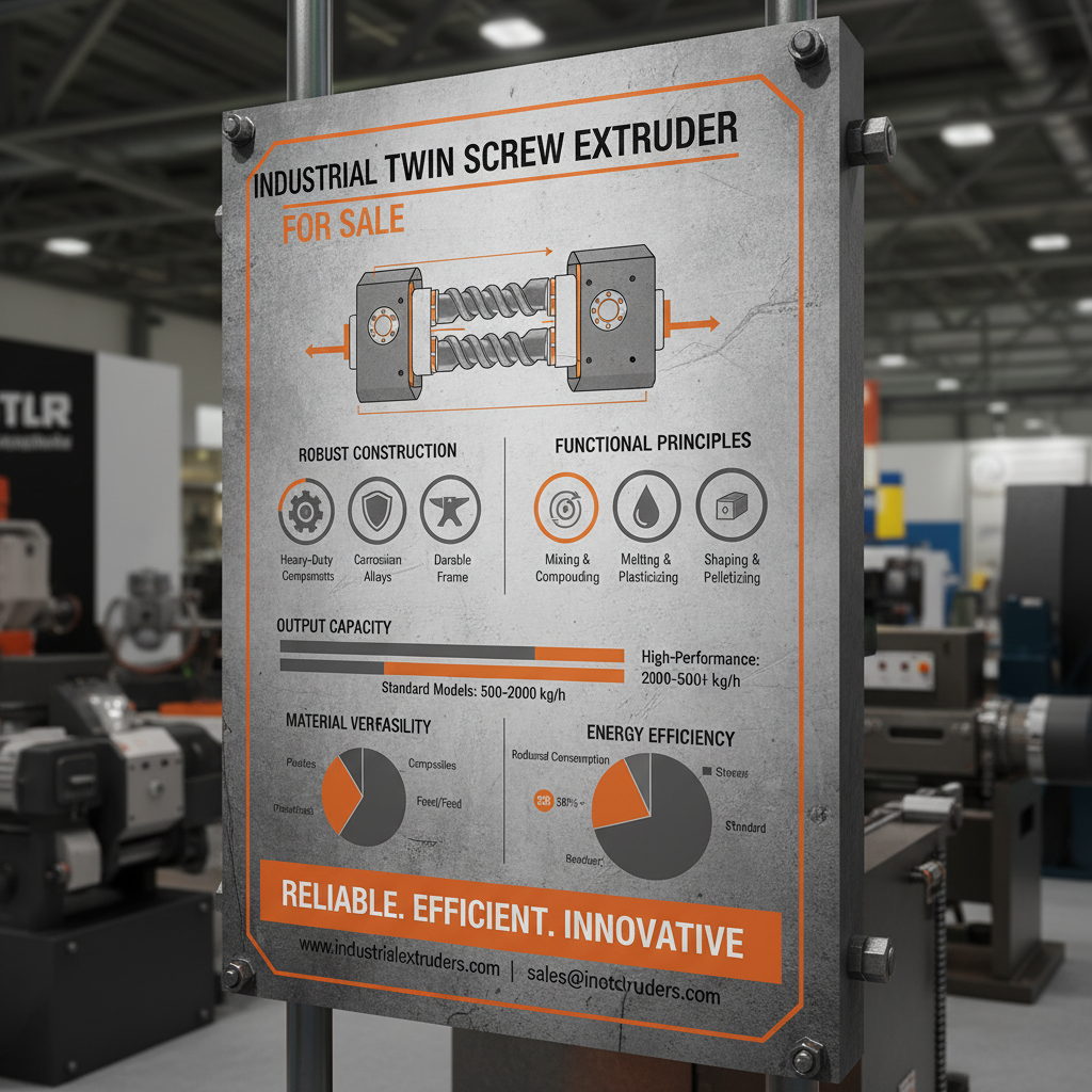 Maximize Production with a High Quality Twin Screw Extruder for Sale