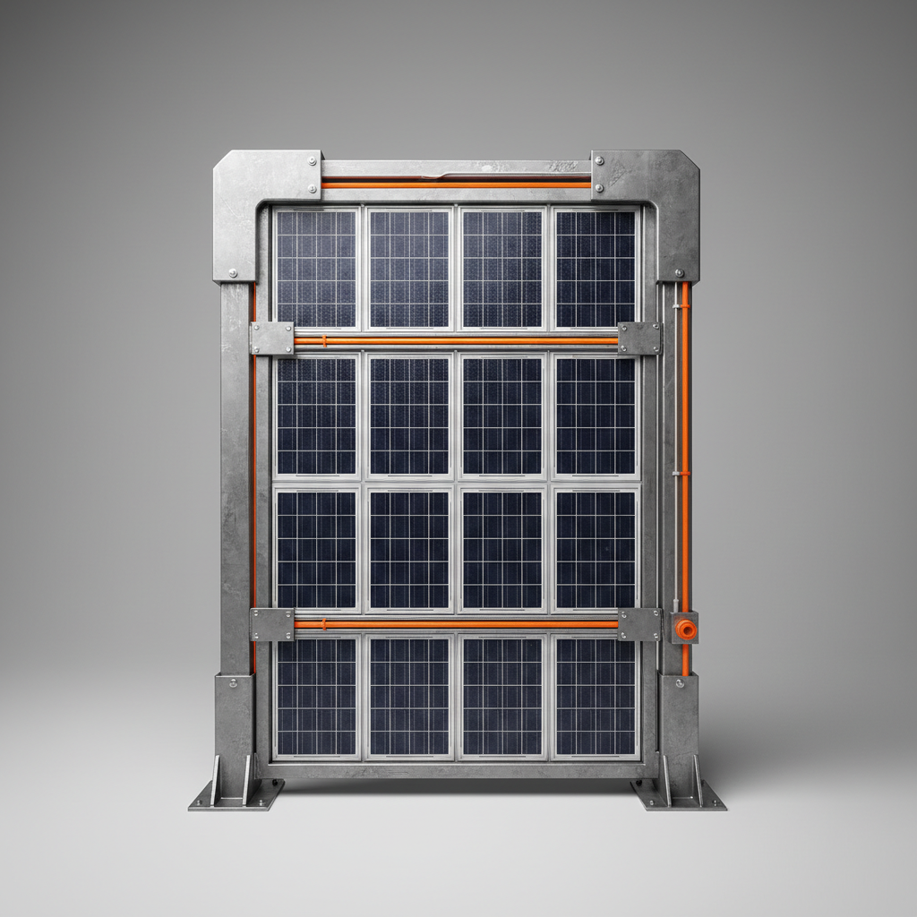 Innovative Fence Made of Solar Panels for Sustainable Security Solutions