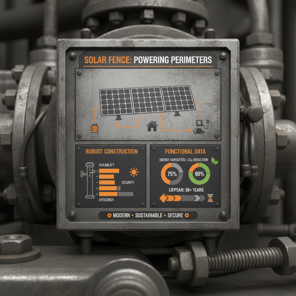 Innovative Fence Made of Solar Panels for Sustainable Security Solutions